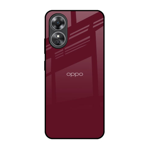 Classic Burgundy Glossy Case for OPPO A17