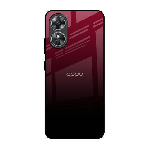 Wine Red Glossy Case For OPPO A17