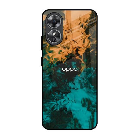 Watercolor Wave Glossy Case for OPPO A17