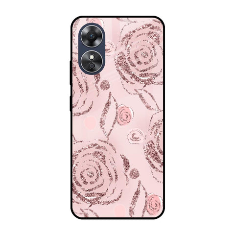 Shimmer Roses Glossy case for OPPO A17