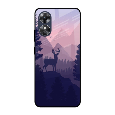 Deer In Night Glossy Case For OPPO A17