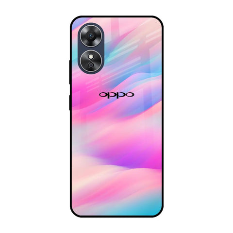Colorful Waves Glossy case for OPPO A17