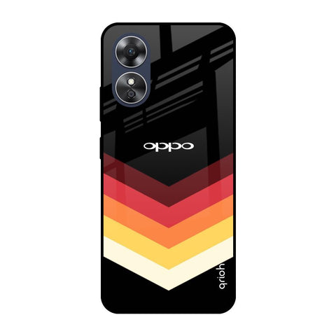 Abstract Arrow Pattern Glossy Case For OPPO A17