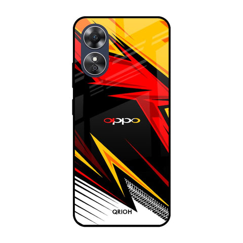 Race Jersey Pattern Glossy Case For OPPO A17