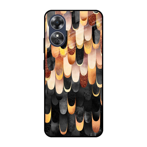 Bronze Abstract Glossy Case for OPPO A17