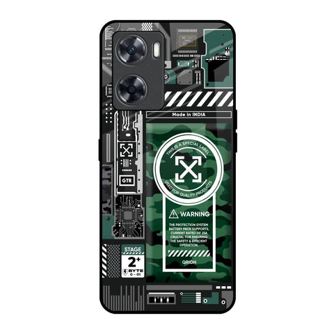 Green Camo Circuit Glossy Case for OnePlus Nord N20 SE