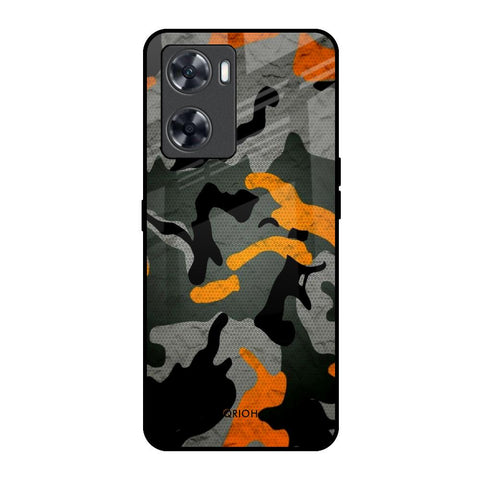 Camouflage Orange Glossy Case For OnePlus Nord N20 SE