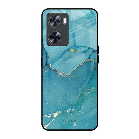 Blue Golden Glitter Glossy Case for OnePlus Nord N20 SE