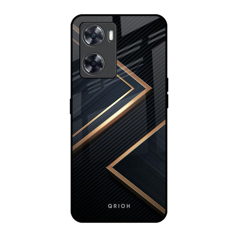 Sleek Golden & Navy Glossy Case for OnePlus Nord N20 SE