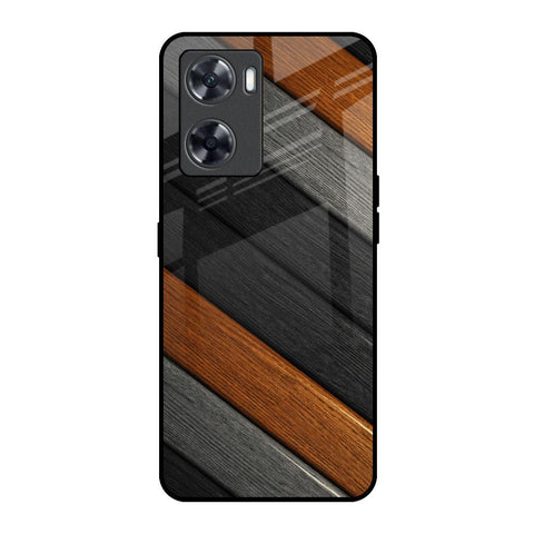 Tri Color Wood Glossy Case for OnePlus Nord N20 SE