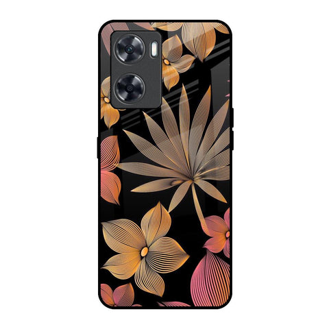 Lines Pattern Flowers Glossy Case for OnePlus Nord N20 SE