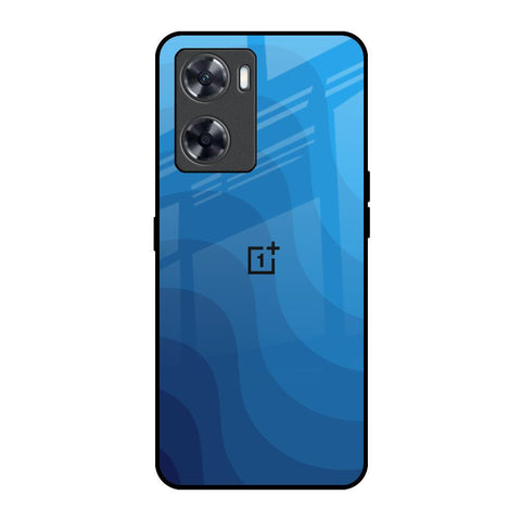 Blue Wave Abstract Glossy Case for OnePlus Nord N20 SE