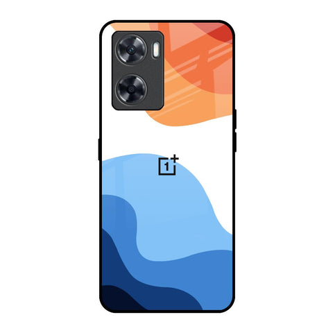Wavy Color Pattern Glossy Case for OnePlus Nord N20 SE