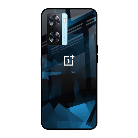 Polygonal Blue Box Glossy Case For OnePlus Nord N20 SE
