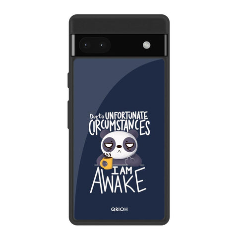 Struggling Panda Glossy Case for Google Pixel 6a