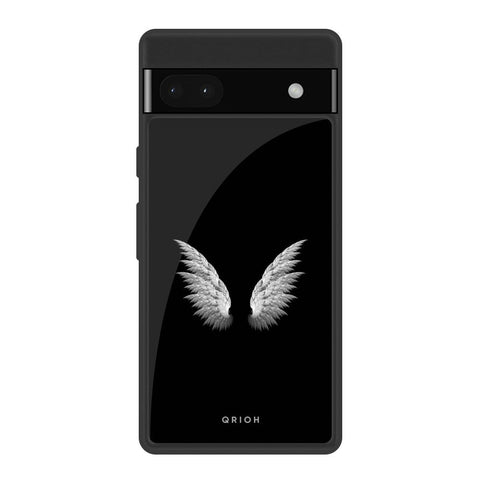 White Angel Wings Glossy Case for Google Pixel 6a