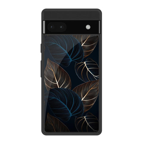 Blue Golden Leaves Glossy Case for Google Pixel 6a