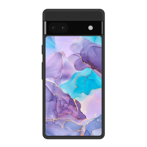 Alcohol ink Marble Glossy Case for Google Pixel 6a
