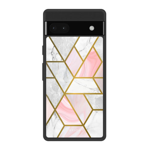 Geometrical Marble Glossy Case for Google Pixel 6a