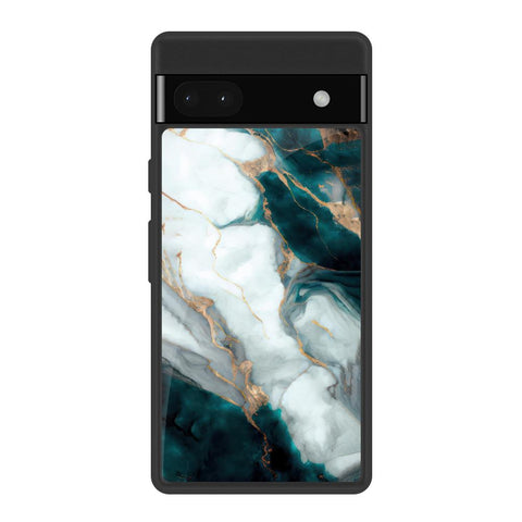 Aqua Green Marble Glossy Case for Google Pixel 6a