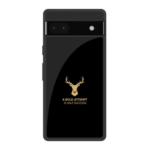 Black Gold Deer Glossy Case for Google Pixel 6a