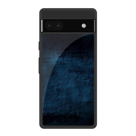 Dark Blue Grunge Glossy Case for Google Pixel 6a