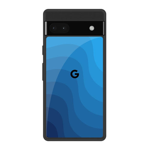 Blue Wave Abstract Glossy Case for Google Pixel 6a