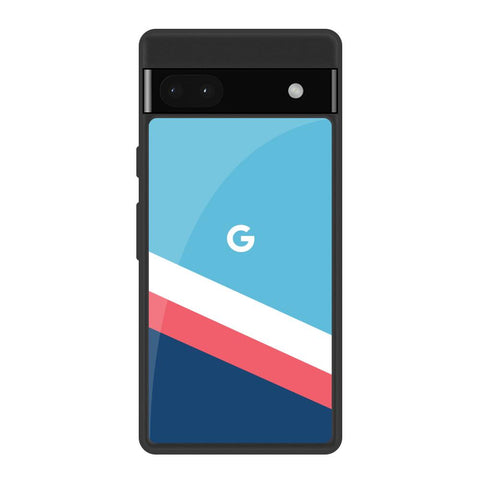Pink & White Stripes Glossy Case For Google Pixel 6a