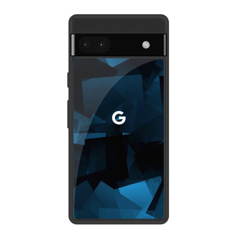 Polygonal Blue Box Glossy Case For Google Pixel 6a