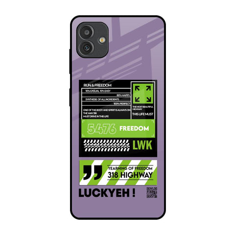 Run & Freedom Glossy Case for Samsung Galaxy M13 5G