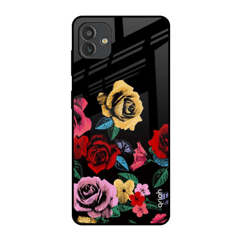 Floral Decorative Glossy Case For Samsung Galaxy M13 5G