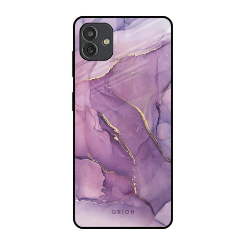 Purple Gold Marble Glossy Case for Samsung Galaxy M13 5G