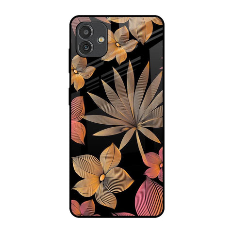 Lines Pattern Flowers Glossy Case for Samsung Galaxy M13 5G
