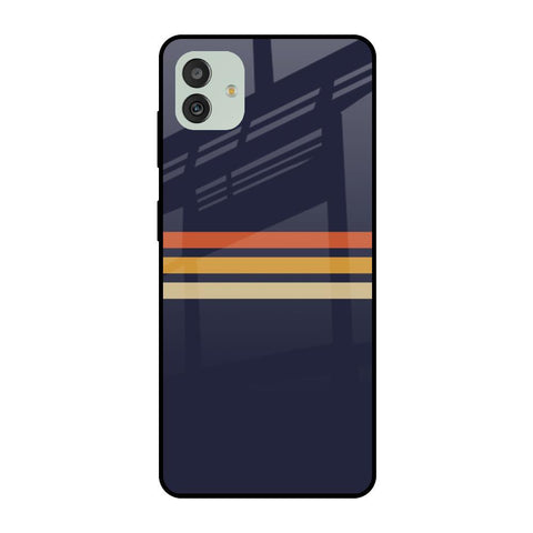 Tricolor Stripes Glossy Case For Samsung Galaxy M13 5G