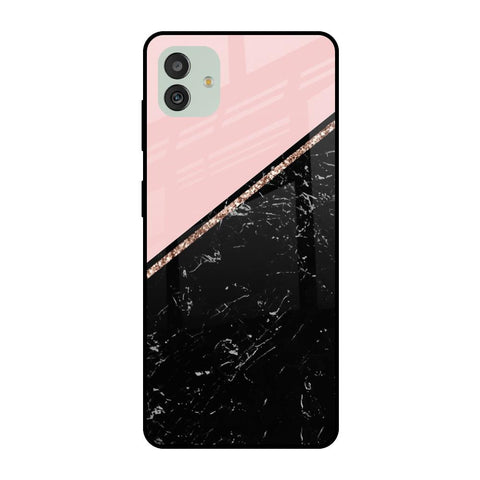 Marble Texture Pink Glossy Case For Samsung Galaxy M13 5G