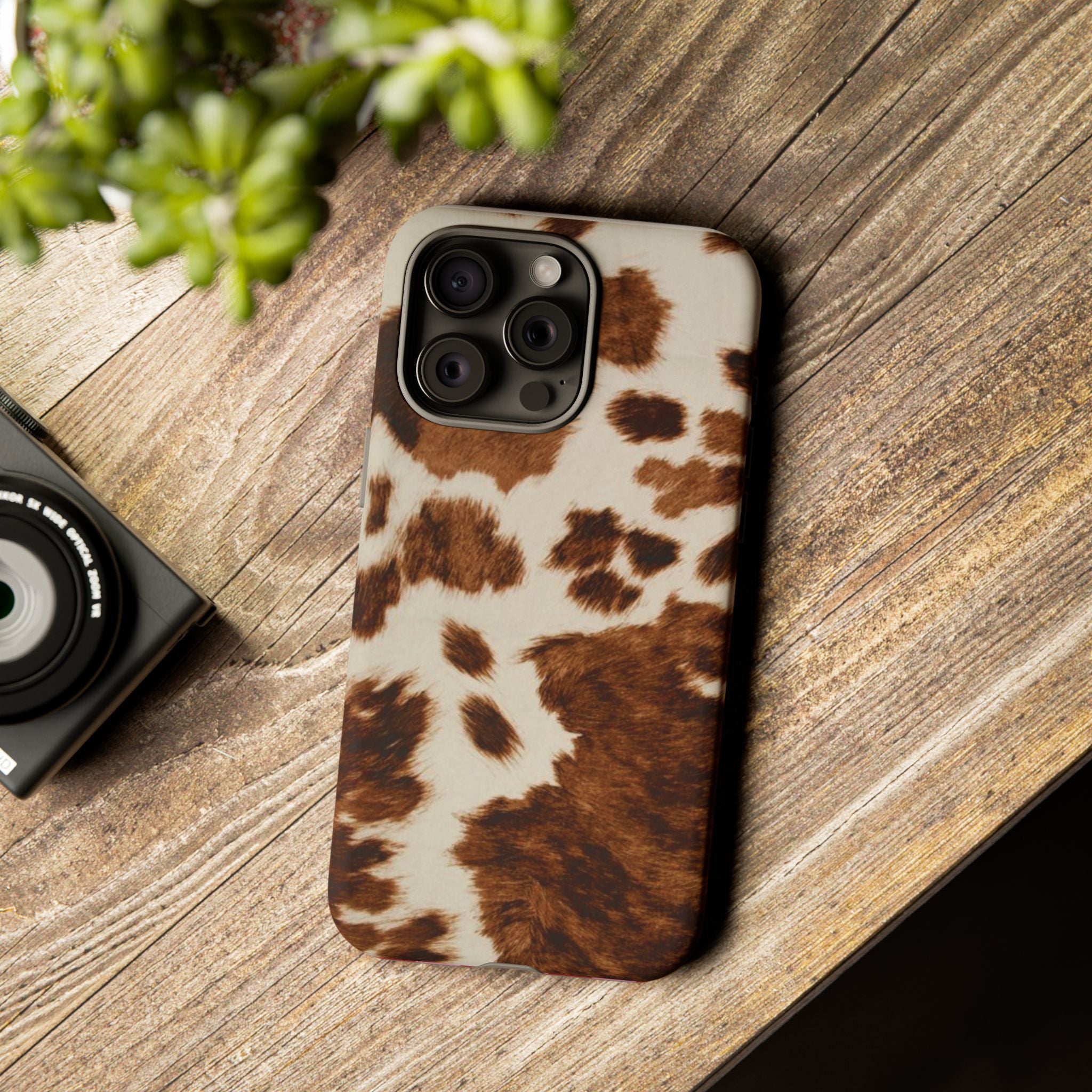 Cow Print Tough Case  Available For All iPhone Models