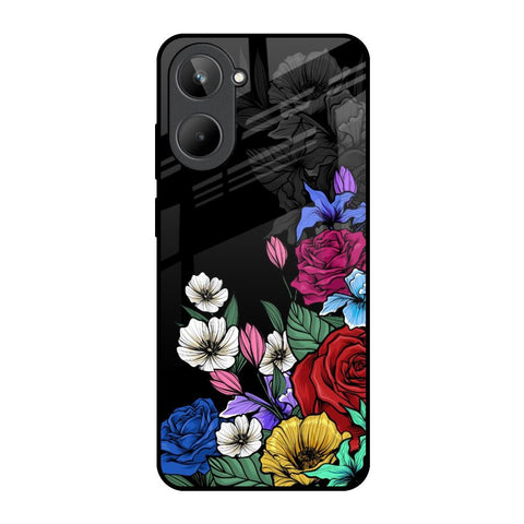 Rose Flower Bunch Art Glossy Case for Realme 10