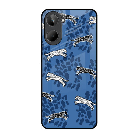Blue Cheetah Glossy Case for Realme 10