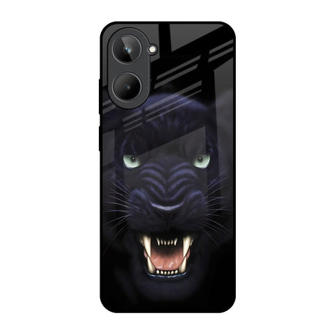 Angry Black Leopard Glossy Case for Realme 10