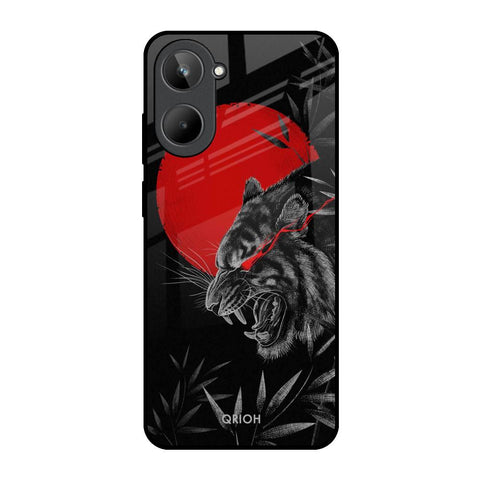 Red Moon Tiger Glossy Case for Realme 10