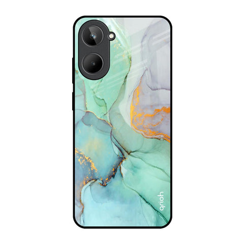 Green Marble Glossy Case for Realme 10