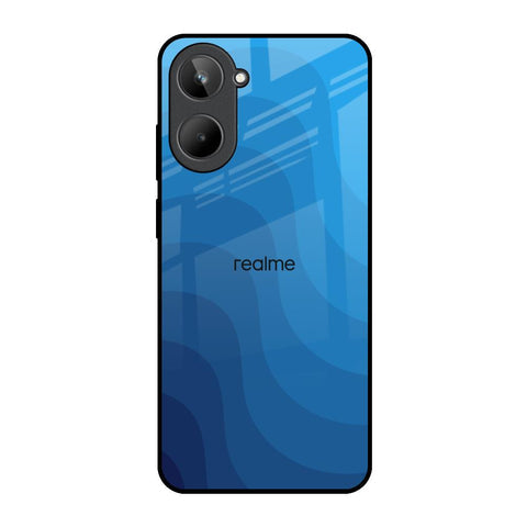 Blue Wave Abstract Glossy Case for Realme 10