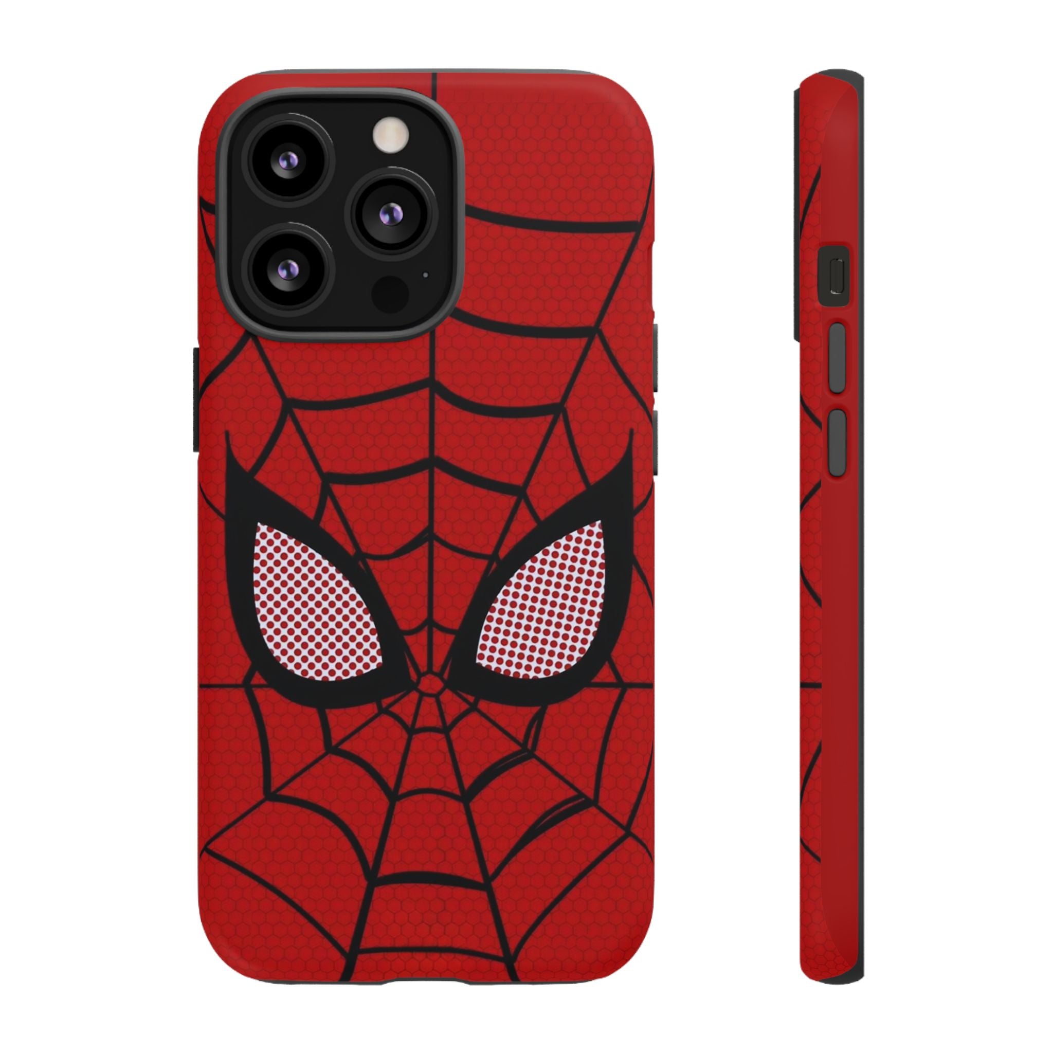 Scarlet Grid Mask Premium Tough Shining Phone Case (Double Layer) Available For All iPhone Models