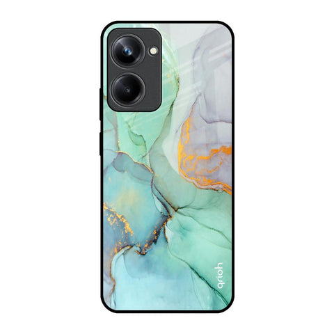 Green Marble Glossy Case for Realme 10 Pro 5G