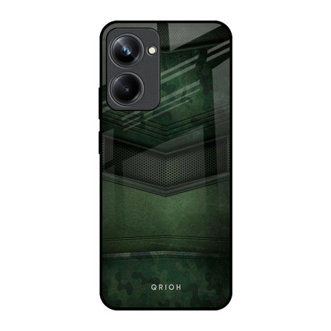Green Leather Glossy Case for Realme 10 Pro 5G