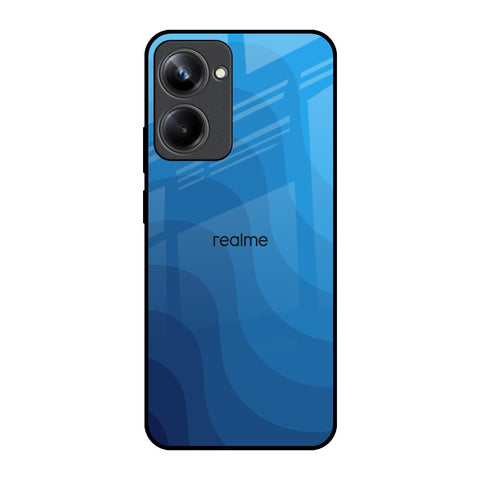 Blue Wave Abstract Glossy Case for Realme 10 Pro 5G