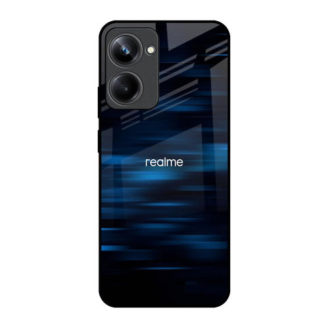 Blue Rough Abstract Glossy Case for Realme 10 Pro 5G