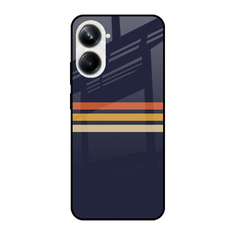 Tricolor Stripes Glossy Case For Realme 10 Pro 5G