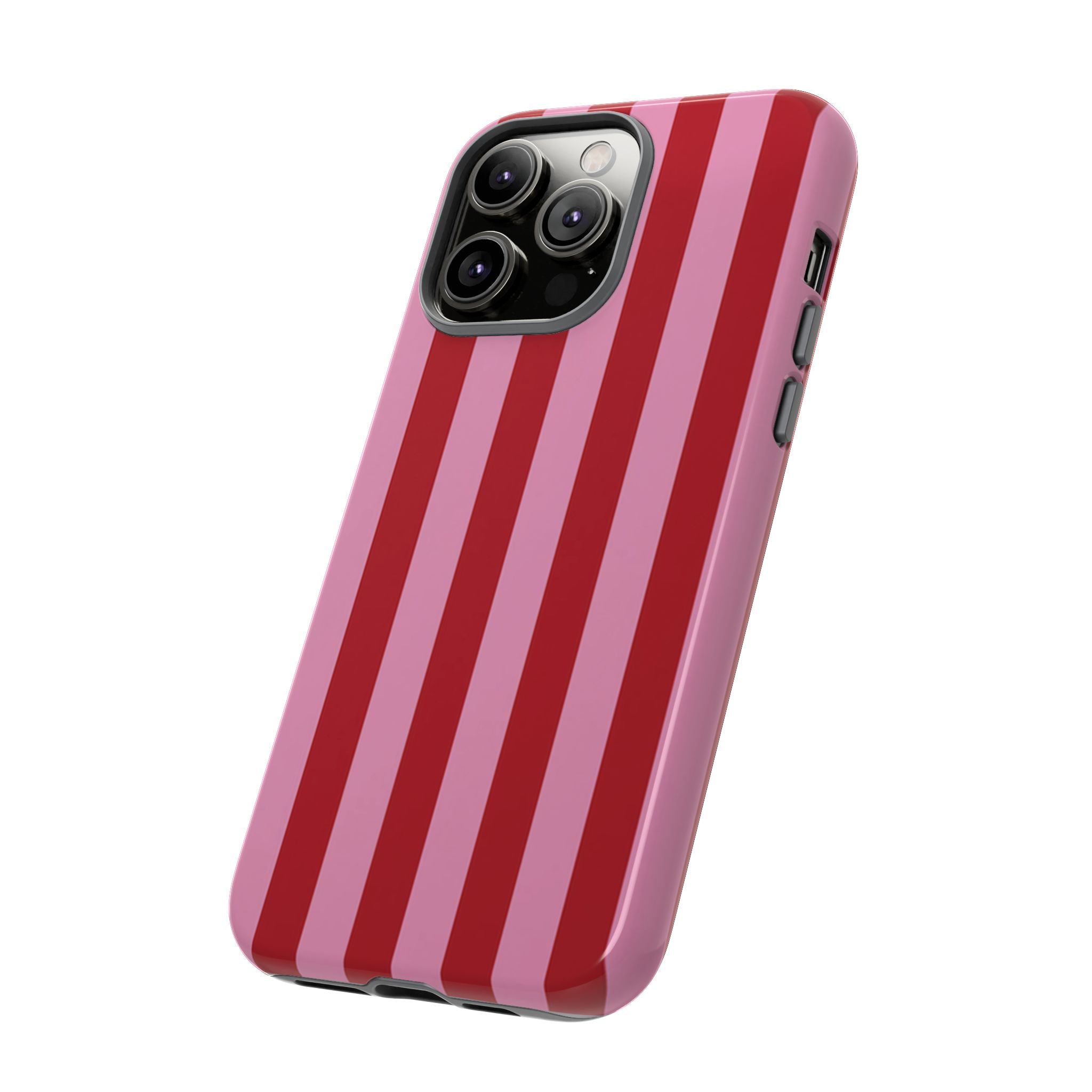Pink Stripes Tough Case  Available For All iPhone Models