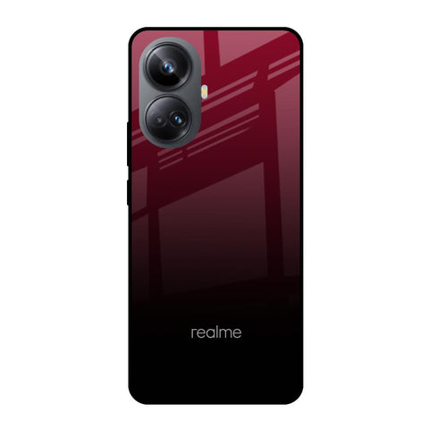 Wine Red Glossy Case For Realme 10 Pro Plus 5G